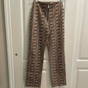 NWT Danielle Bernstein Snakeprint Pants